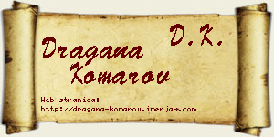Dragana Komarov vizit kartica